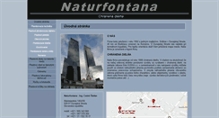 Desktop Screenshot of naturfontana.sk