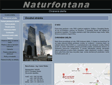 Tablet Screenshot of naturfontana.sk